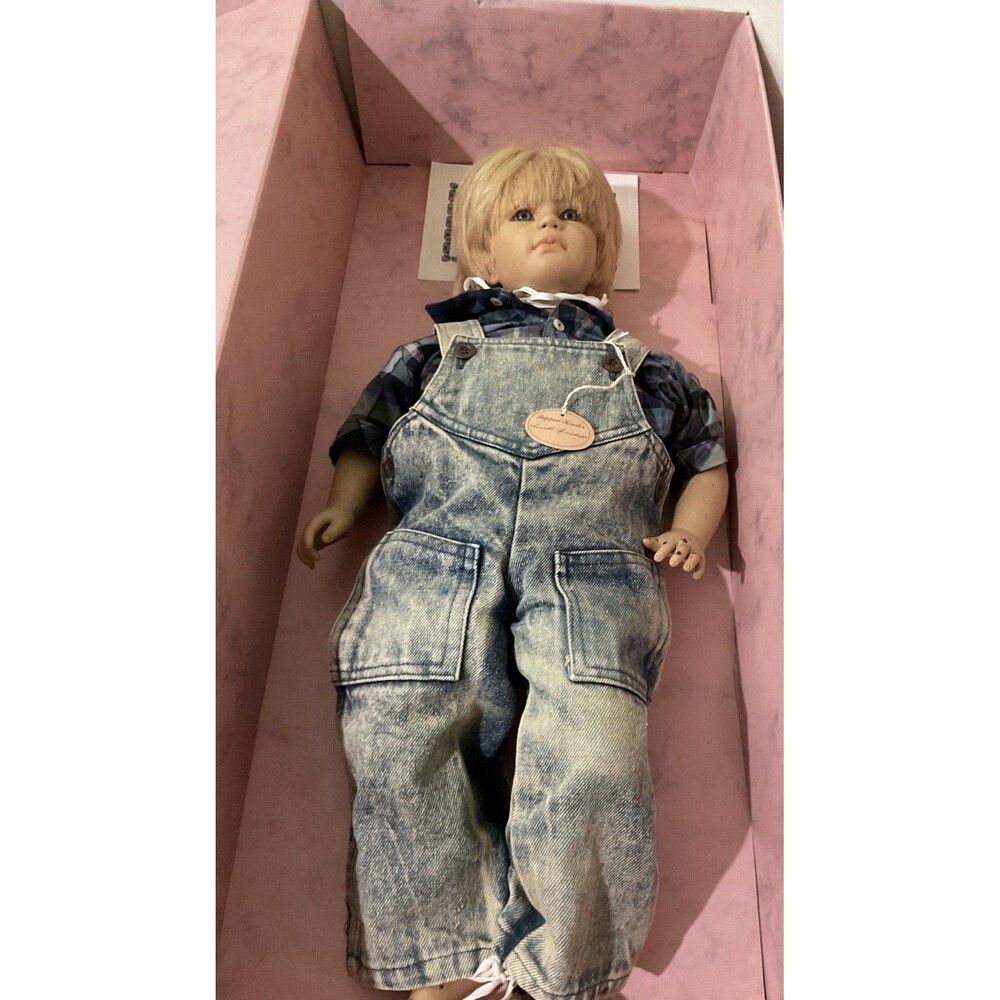 Annette Himstedt TIMI DOLL 5194 American Heartland Collection COA Box Hang Tag